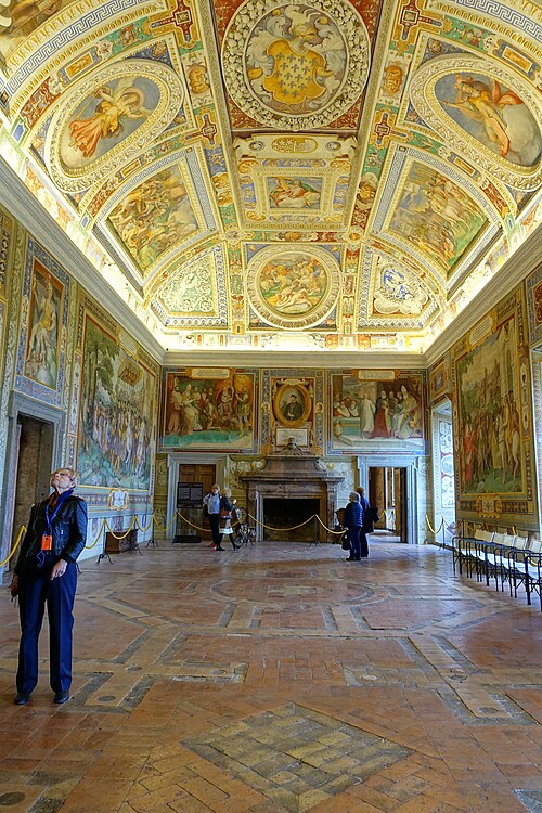 Fresques de Taddeo Zuccari dans la salle des Fasti Farnesiani du Palais Farnèse, 1563, Taddeo Zuccari