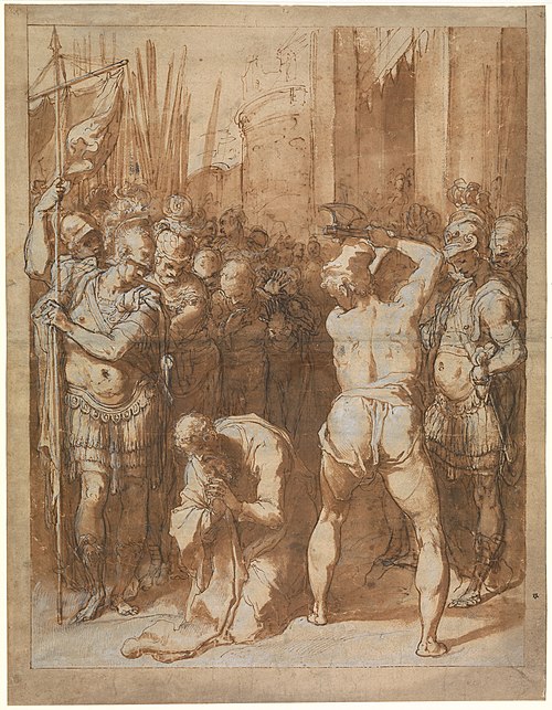 The Martyrdom of Saint Paul, 1557, Taddeo Zuccari