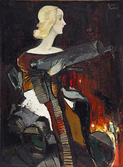 Vierge à la mitrailleuse, 1932, Kārlis Padegs