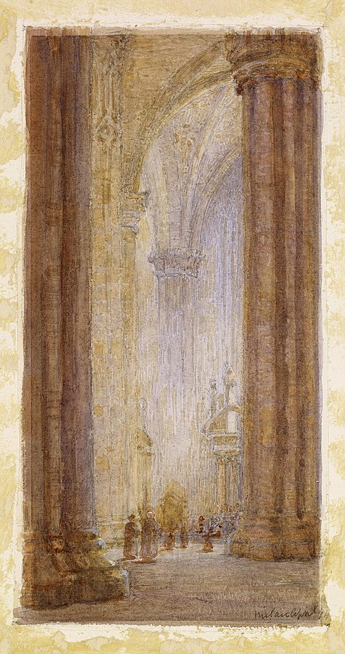 Interior of Milan Cathedral, 1910, Eleanor Fortescue-Brickdale