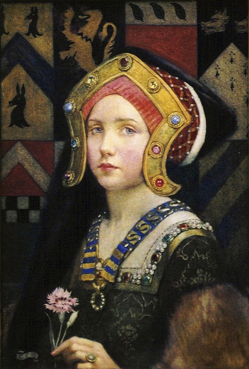 Head of a tudor girl, 1899, Eleanor Fortescue-Brickdale