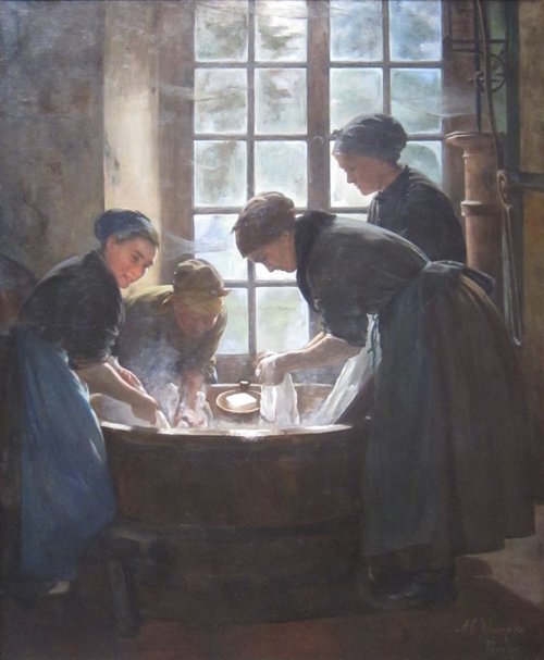 In the Wash-House, 1888, Anna Elisabeth Klumpke