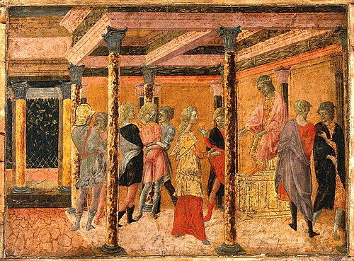 Potiphar's Wife Denouncing Joseph to Potiphar, , Francesco di Giorgio Martini
