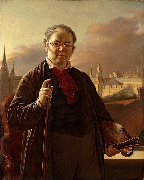 self-portrait, 1846, Vassili Tropinine