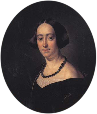 Porträt der Elizaveta Mazurina Vladimirona, 1844, Vassili Tropinine