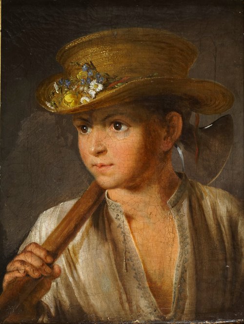 The Peasant Boy with a Hatchet, 1810, Vassili Tropinine