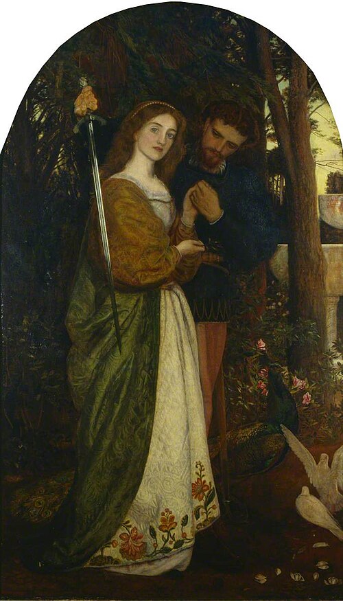 The Guarded Bower, 1865, Arthur Hughes