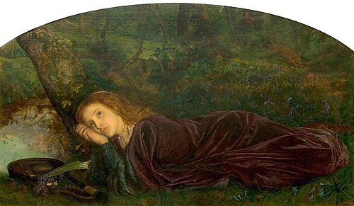 The Rift within the Lute, 1861, Arthur Hughes