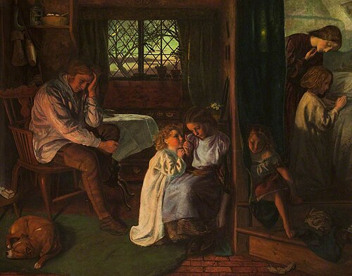 Bedtime, 1862, Arthur Hughes