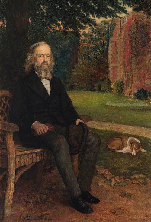 Arthur Hill (1798–1885), at Bruce Castle, 1870, Arthur Hughes