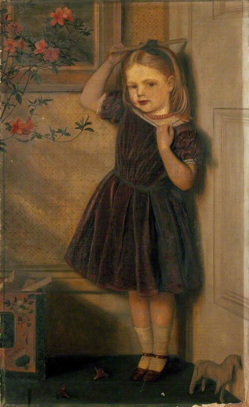 Cecily Ursula, aged three years, , Arthur Hughes