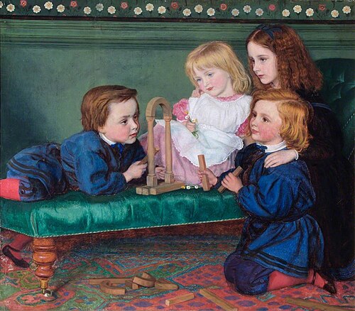 The Children of Birkbeck Hill, 1868, Arthur Hughes