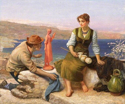 The Potter's Courtship, 1886, Arthur Hughes