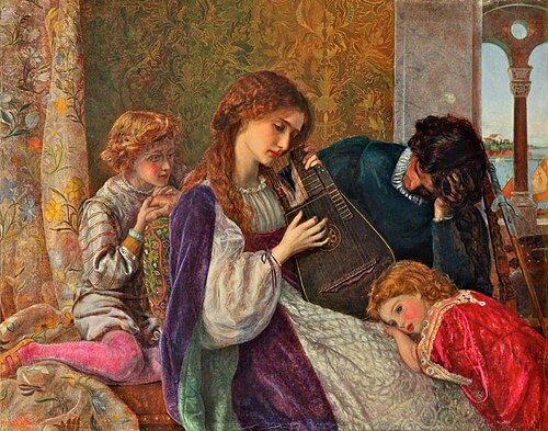 A Music Party, 1864, Arthur Hughes