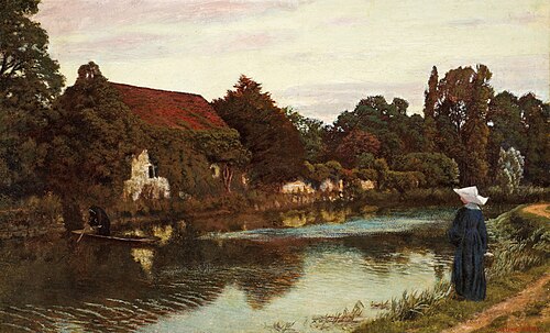Samostanski čoln, 1880, Arthur Hughes