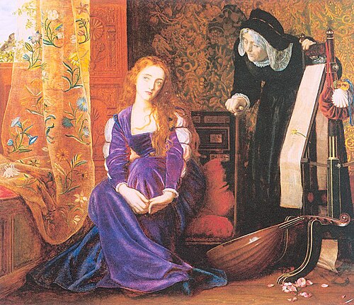 Juliet and her Nurse, 1850, Arthur Hughes
