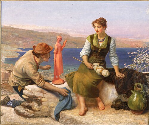 The Potter's Courtship, 1886, Arthur Hughes