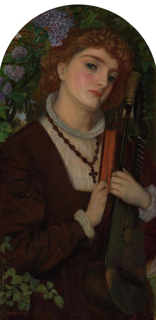 The Singer, 1866, Arthur Hughes