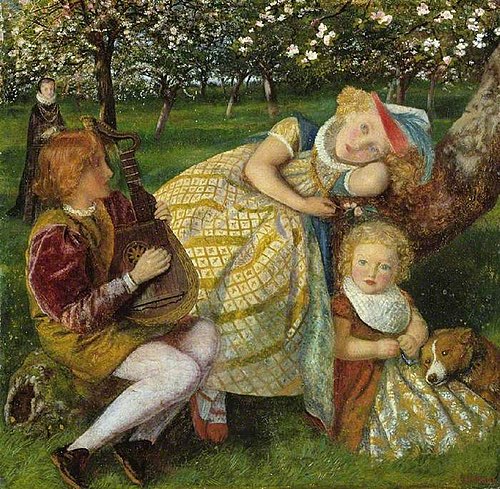 The King's Orchard, 1858, Arthur Hughes