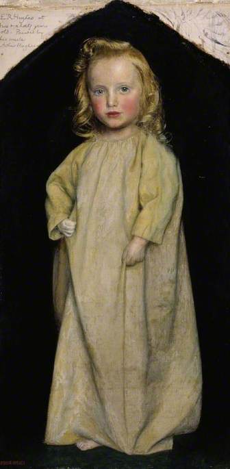 Edward Robert Hughes as a child, 1853, Arthur Hughes