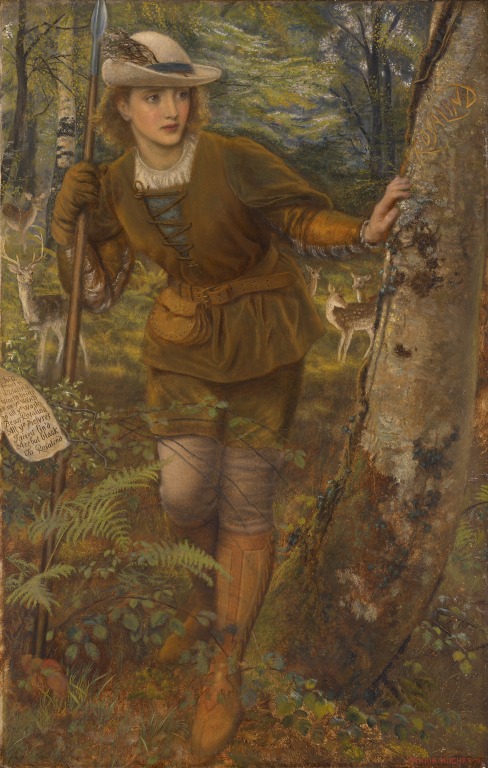 Rosalind in As You Like It, 1872, Arthur Hughes