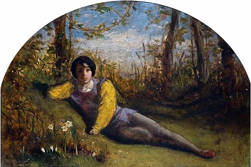 Oil Study, 1849, Arthur Hughes