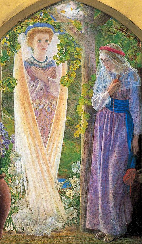 The Annunciation, 1857, Arthur Hughes