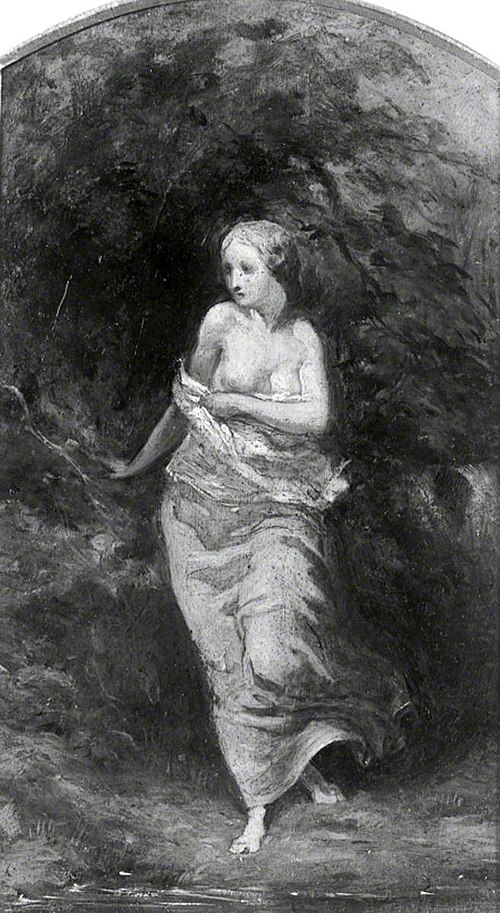 Musidora Bathing, 1848, Arthur Hughes