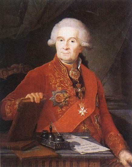 Porträt des Fyodor Kolokoltsov, 1750, Benjamin Patersson