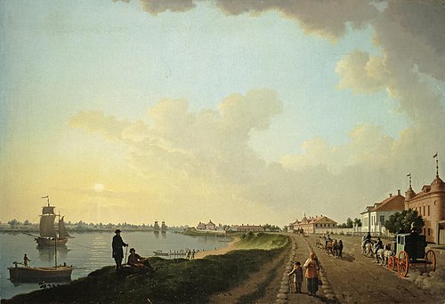 The Outskirts of St Petersburg near the Porcelain Factory, 1750, Benjamin Patersson