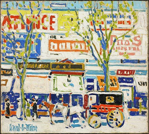 Billboards, 1912, David Milne