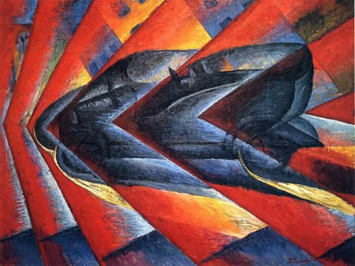 Racing car, 1912, Luigi Russolo
