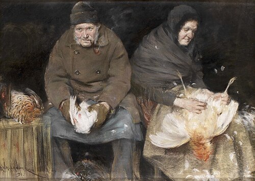 Fågelhandlare, 1891, Alf Wallander