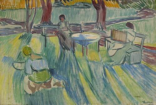 In the garden, 1907, Axel Törneman