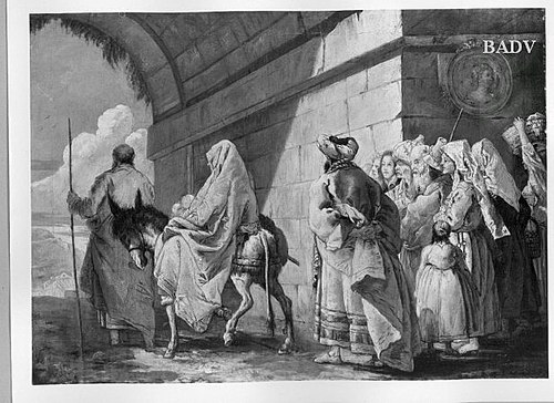 Flight to Egypt, 1752, Giandomenico Tiepolo