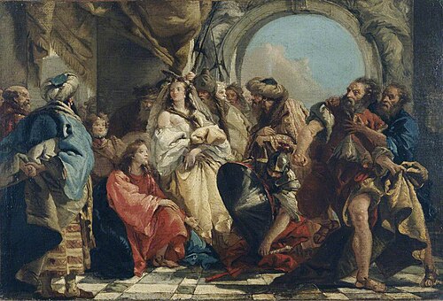 Christ and the Woman Taken in Adultery, 1780, Giandomenico Tiepolo