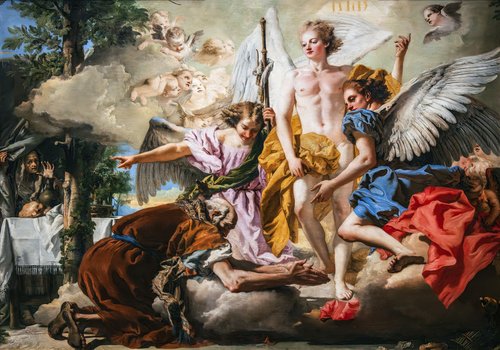 Les trois anges apparaissant à Abraham, 1773, Giandomenico Tiepolo