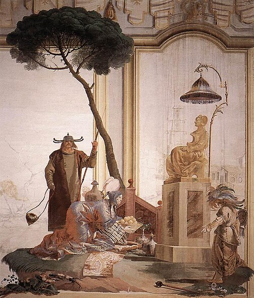 Offerta di frutta a una divinità della luna, 1757, Giandomenico Tiepolo