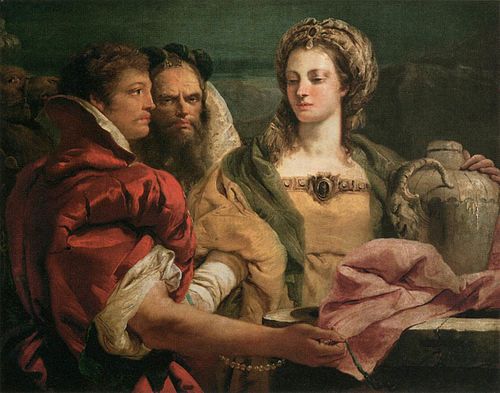 Rébecca au puits, 1751, Giandomenico Tiepolo