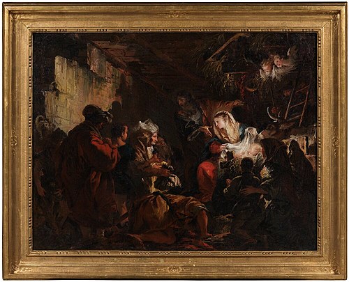 The Adoration of the Shepherds, 1754, Giandomenico Tiepolo