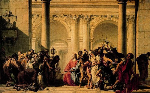 Le Christ et la femme adultère, 1758, Giandomenico Tiepolo