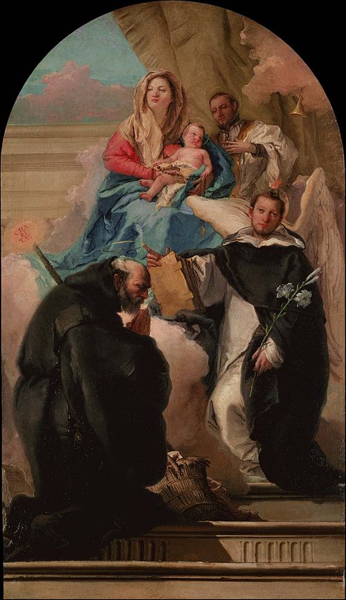 Vierge à l'Enfant, 1759, Giandomenico Tiepolo