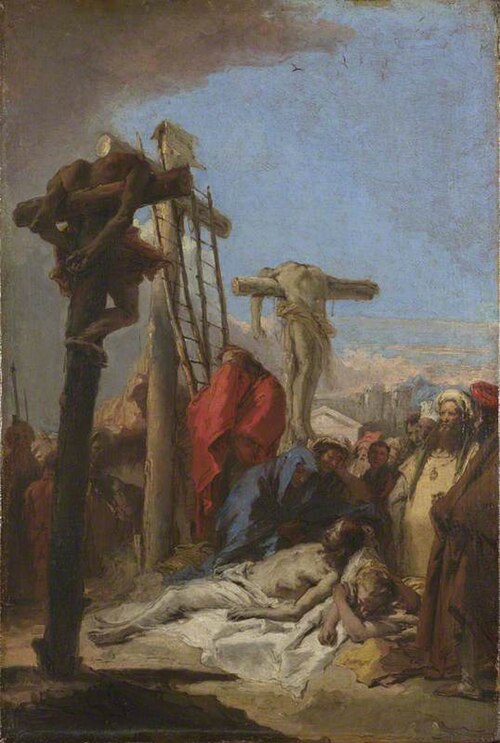 The Lamentation at the Foot of the Cross, 1757, Giandomenico Tiepolo