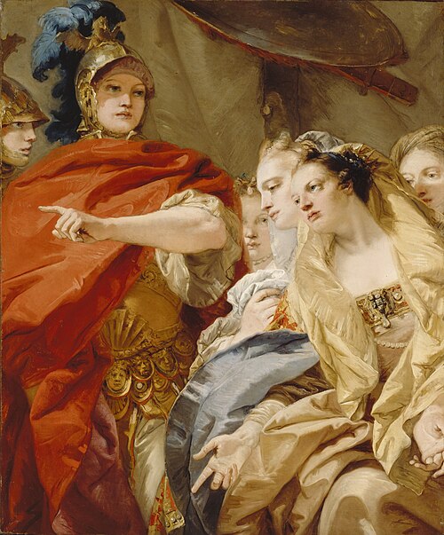 The Women of Darius Invoking the Clemency of Alexander, 1750, Giandomenico Tiepolo