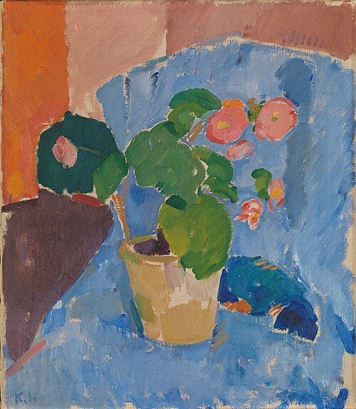 Still Life with Begonia, 1914, Karl Isakson