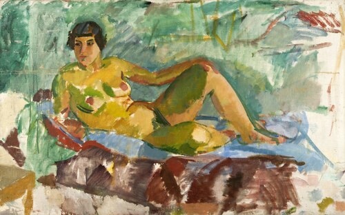 Reclining Model, 1915, Karl Isakson
