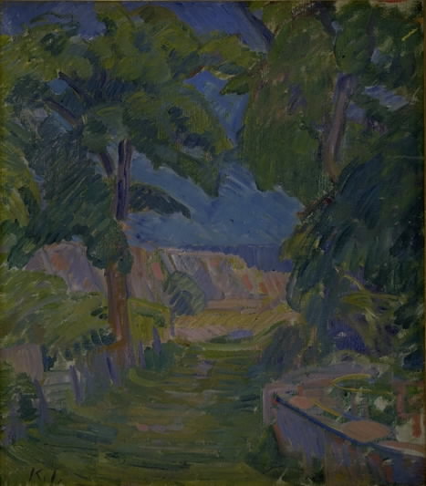 Landscape near "Mindet" on Christiansø, 1911, Karl Isakson