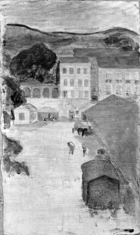 The Market Square in Banuyls-sur-Mere, 1907, Karl Isakson