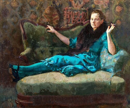 Lady in a Fur Boa, 1930, Antti Favén