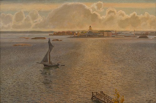 View over Suomenlinna, 1931, Antti Favén